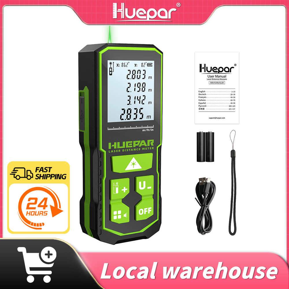 Industrial Laser Tape Measure - Huepar telémetro láser medidor de distancia