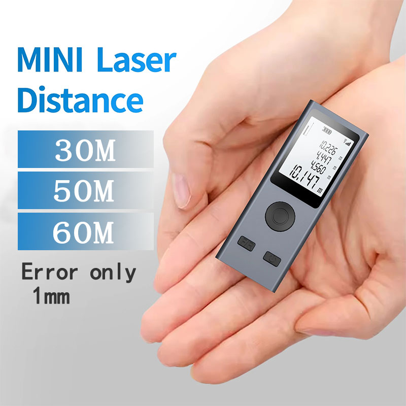 Industrial Laser Tape Measure - Mini telémetro láser cinta métrica digital