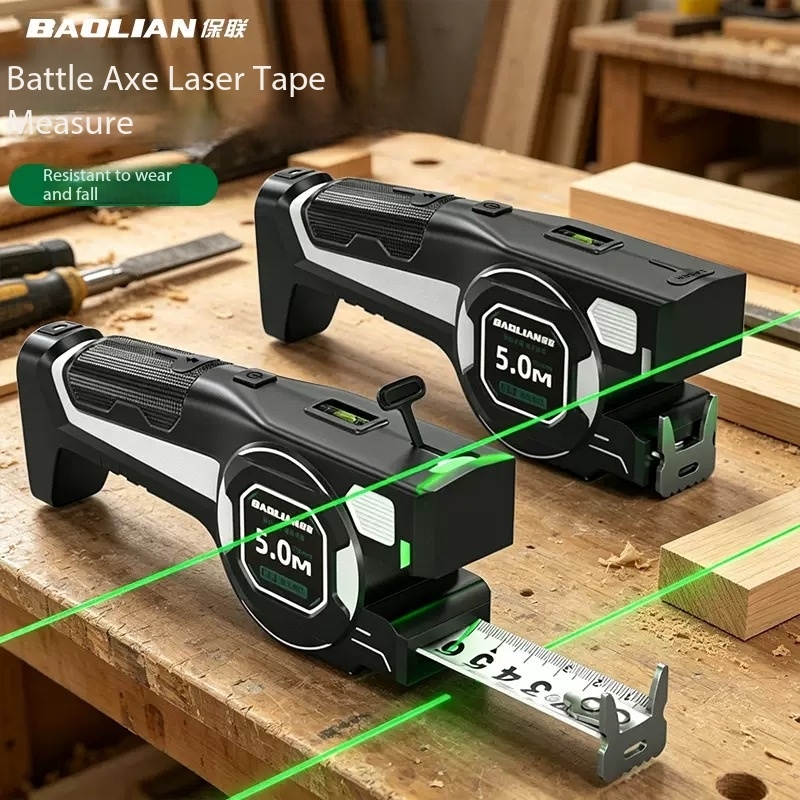 Industrial Laser Tape Measure - Telémetro láser infrarrojo digital tres en