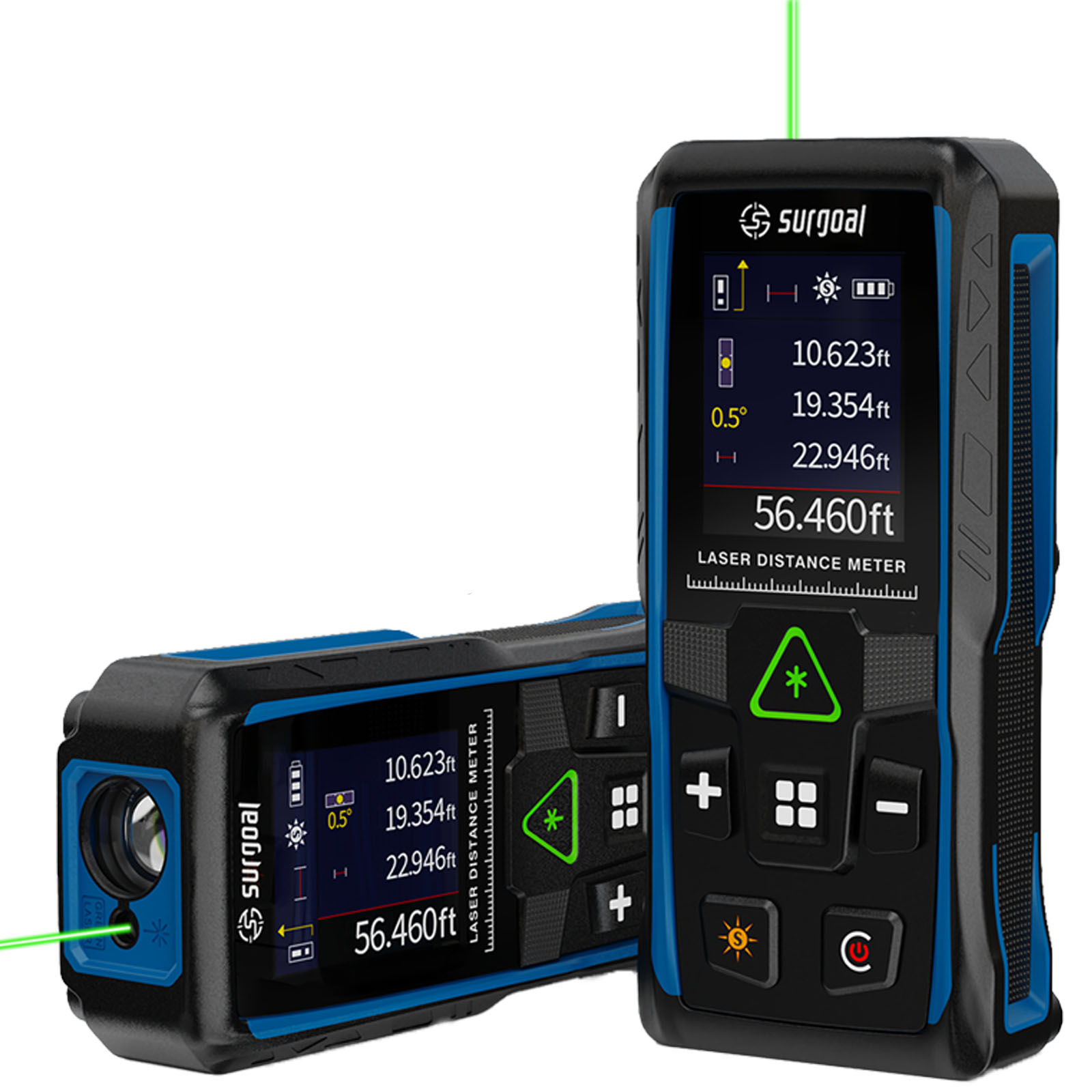 Telémetros láser verdes de 100 - Industrial Laser Tape Measure reseña y precio