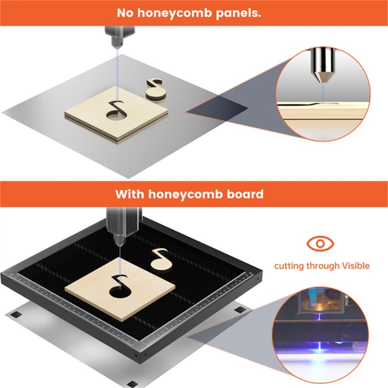 Plataforma de trabajo tipo pan - Co2 Laser Engraving Machine reseña y precio