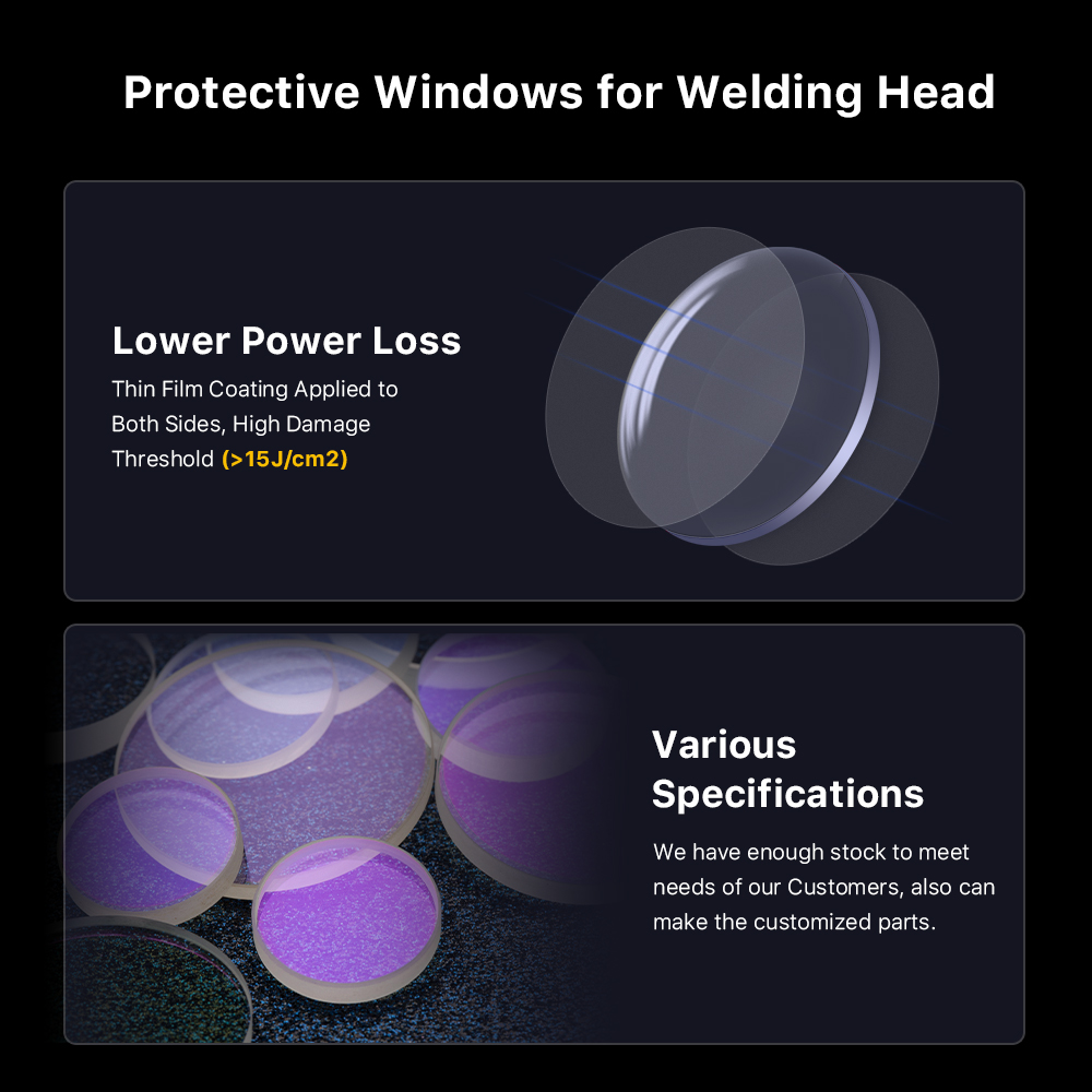 1/10/50/100 Uds ventanas prote - Industrial Laser Welder reseña y precio