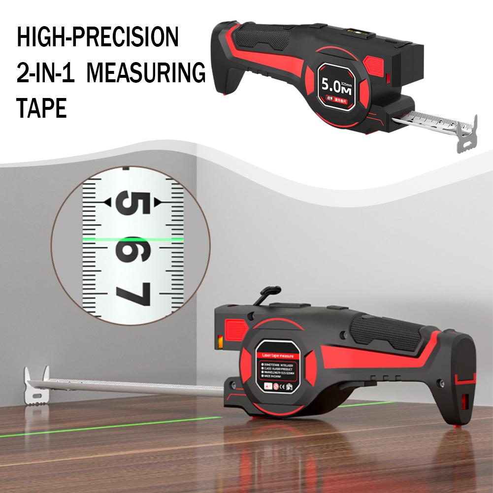 Medidor de Distancia Láser 2 e - Industrial Laser Tape Measure reseña y precio