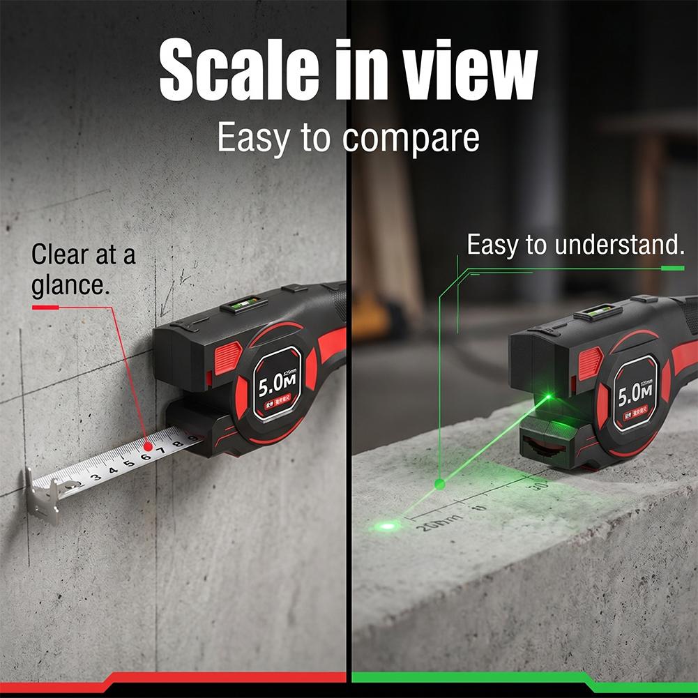 Medidor de Distancia Láser 2 e - Industrial Laser Tape Measure reseña y precio