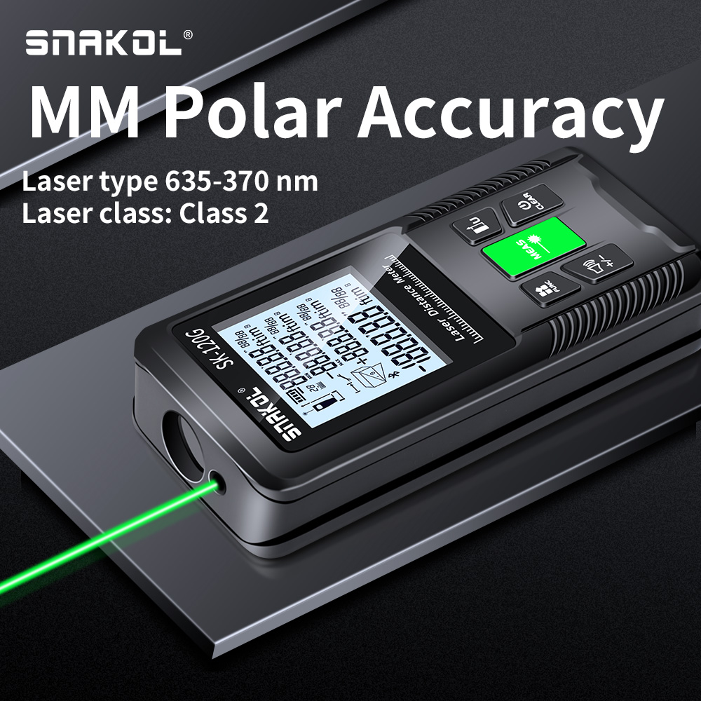 Medidor de distancia láser Sna - Industrial Laser Tape Measure reseña y precio