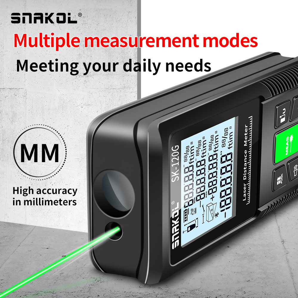 Medidor de distancia láser Sna - Industrial Laser Tape Measure reseña y precio
