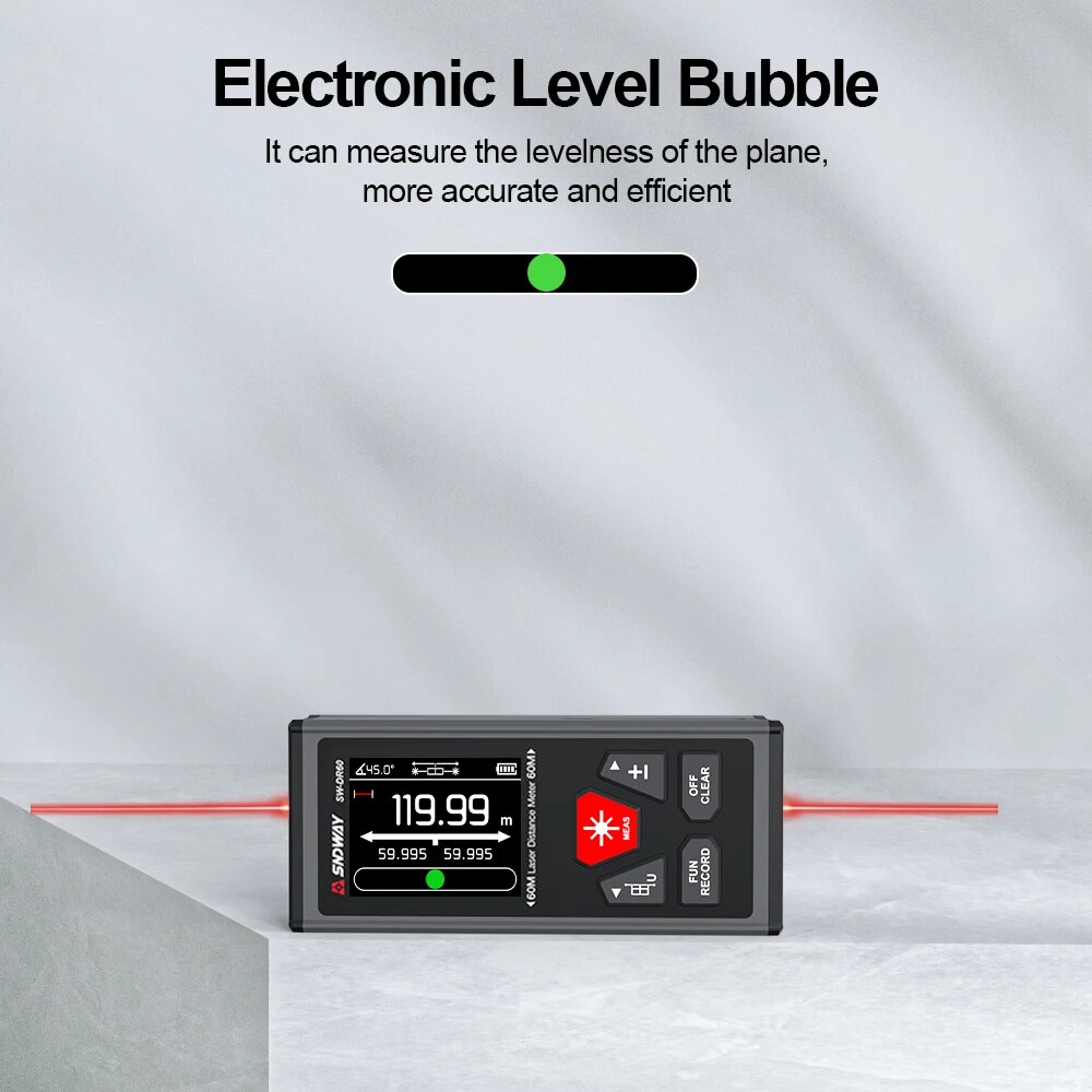 SNDWAY medidor de distancia lá - Industrial Laser Tape Measure reseña y precio