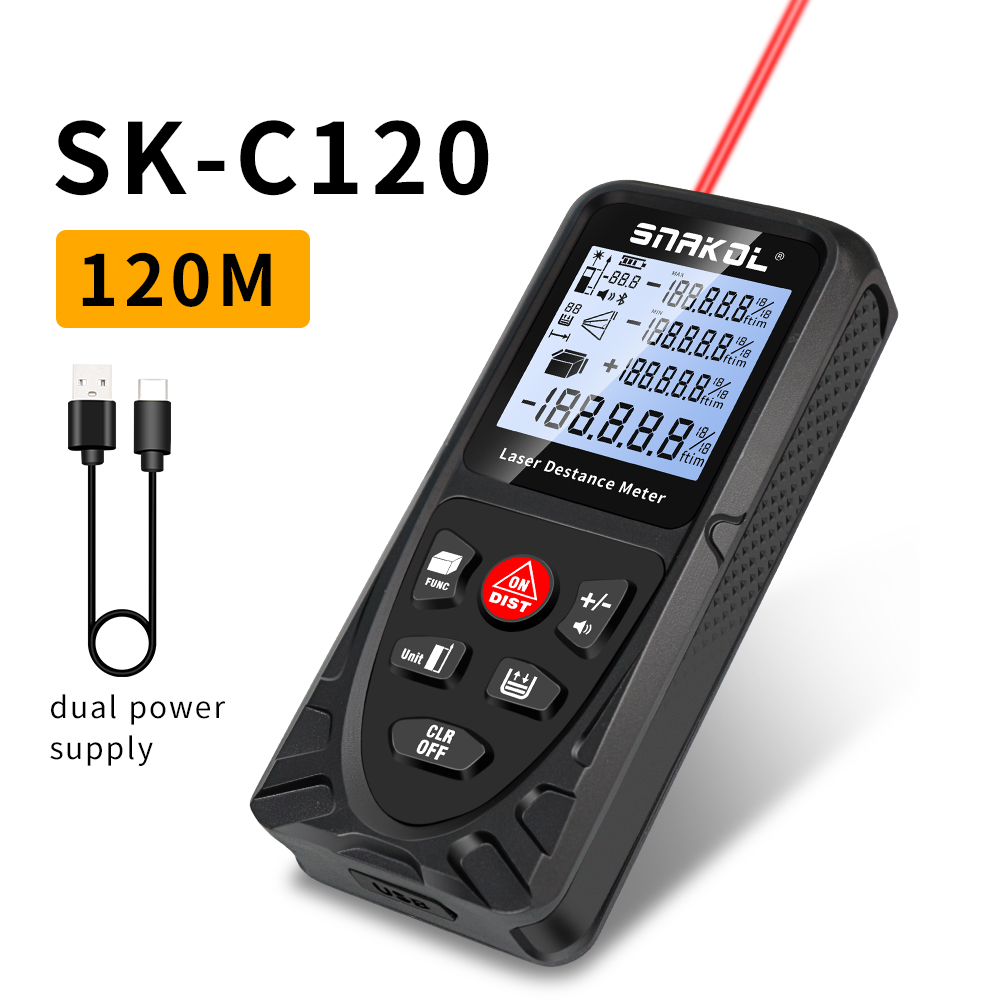 SNAKOL - Medidor de Distancia  - Industrial Laser Tape Measure reseña y precio