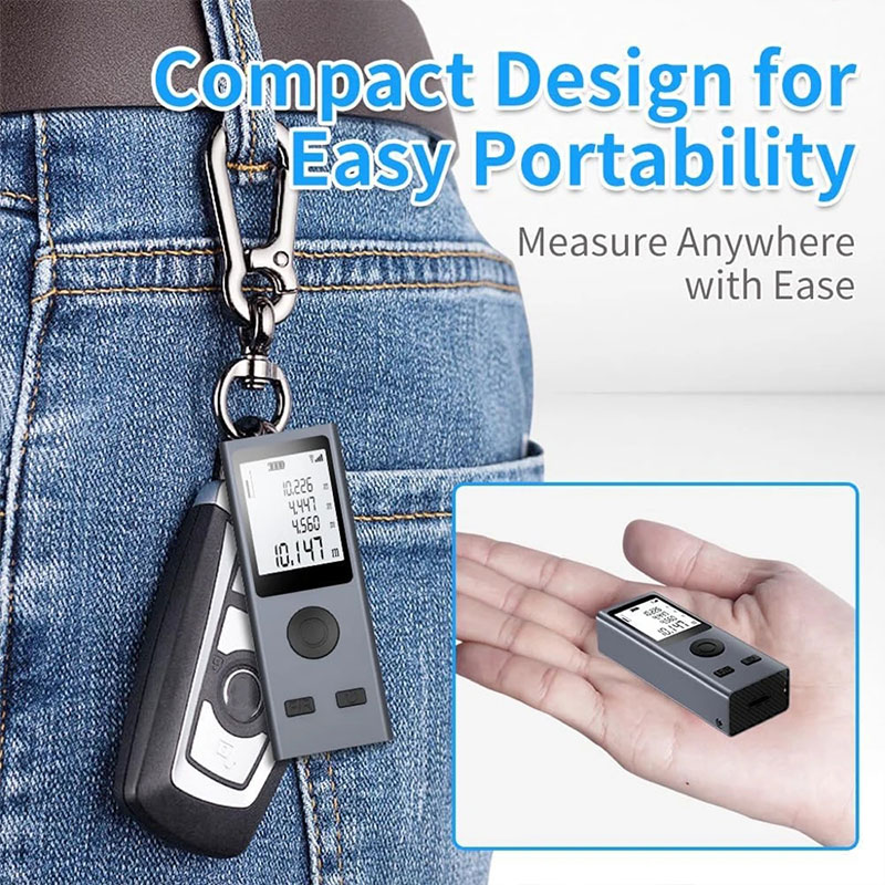 Mini telémetro láser cinta mét - Industrial Laser Tape Measure reseña y precio
