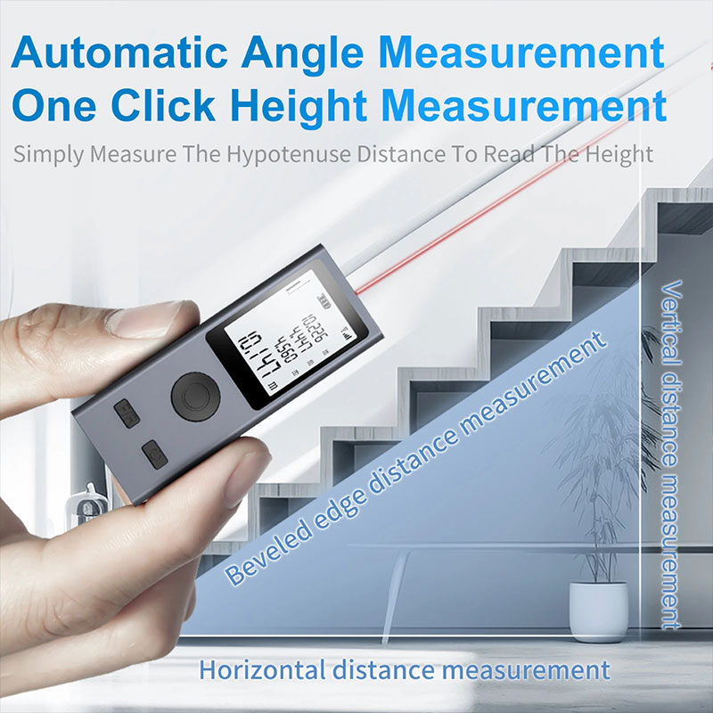 Mini telémetro láser cinta mét - Industrial Laser Tape Measure reseña y precio